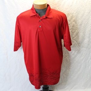 Antigua Dry Fit Golf Polo Floral print Size Large